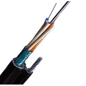 Overhead Bulk Fiber Optic Cable Steel Armored 8 Self Supporting 4/6/8/12/24 Core