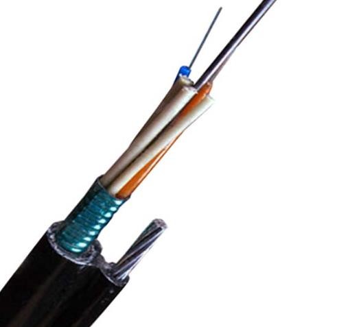 Quality Overhead Bulk Fiber Optic Cable Steel Armored 8 Self Supporting 4/6/8/12/24 Core wholesale