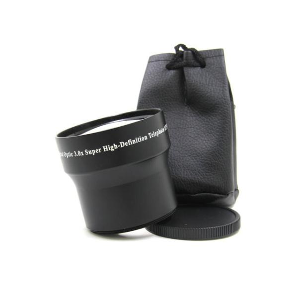 Black Digital Camera Telephoto Lens Optic 3.0x AF 58mm Multi Layer Coating