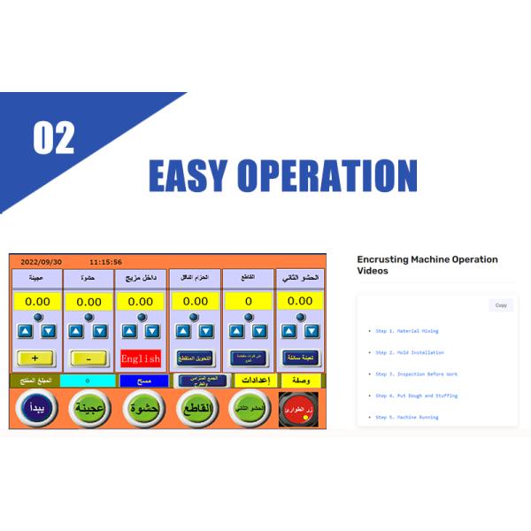 Industrial Pineapple Cake Machine Auto Encrusting Machine 3.5KW 220V 380V