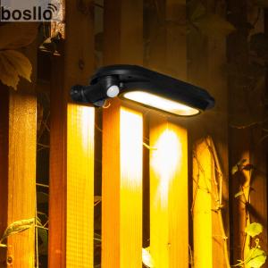 FCC Solar Induction Wall Lamp 600w White Light 6000K Solar Sensor Wall Light