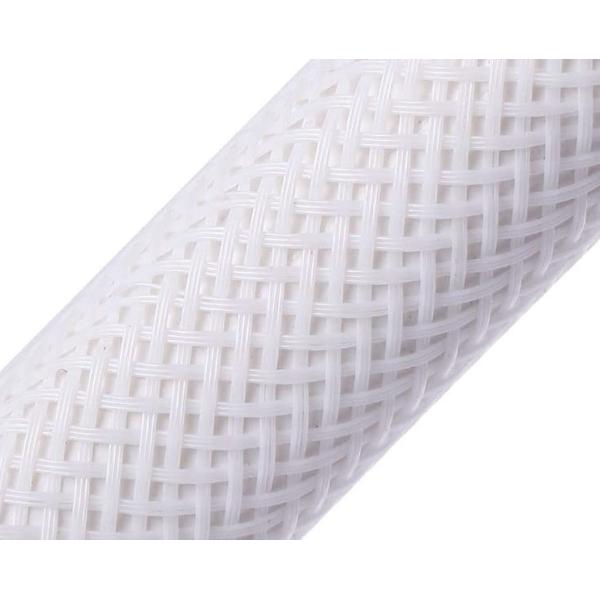 Quality White PET Expandable Braided Cable Sleeving For Vacuum Cleaner wholesale