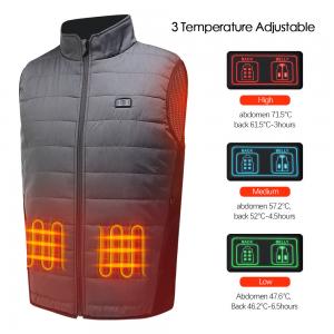 Cheap USB 5V Battery Powered Vest Polyester Sleeveless Electric Heated Waistcoat for sale