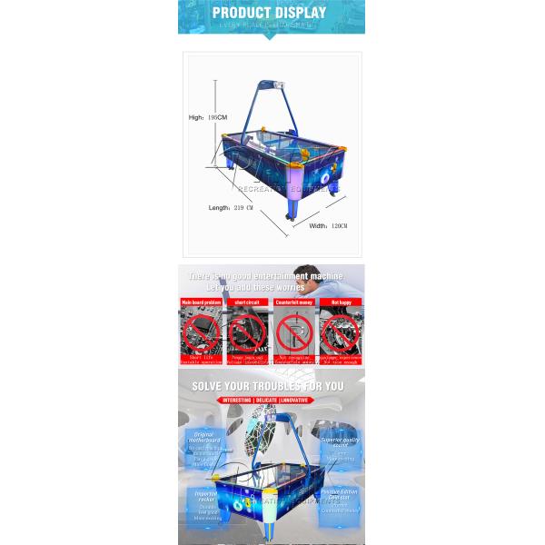 Blue Air Hockey coin operate game machine Video entertainment equipment hockey game machine for sale