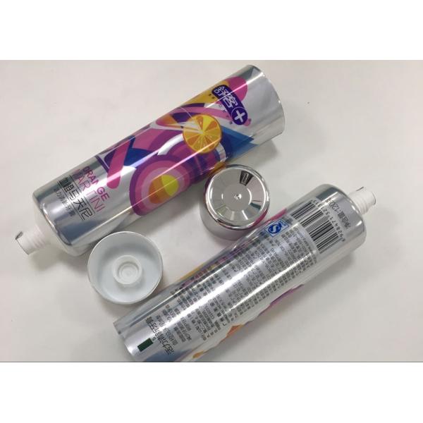 120g CAL Laminated Round Toothpaste Tube Packaging With Metallic Effect
