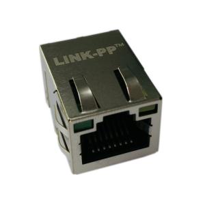 TE RJ45 Modular Jack 6-6605748-1 Shield With LEDs 10/100Mbps Interface