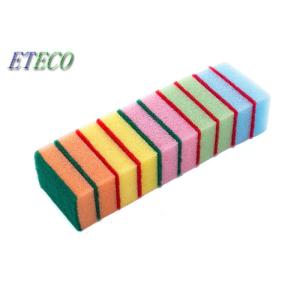 Scouring Pad Soft Cleaning Sponge , Dish Scrub Brush Detergent Saving