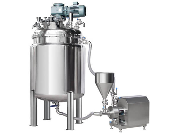 Quality Flange Mount Double Jacketed Mixing Tank Vacuum Powder Homogenizer wholesale