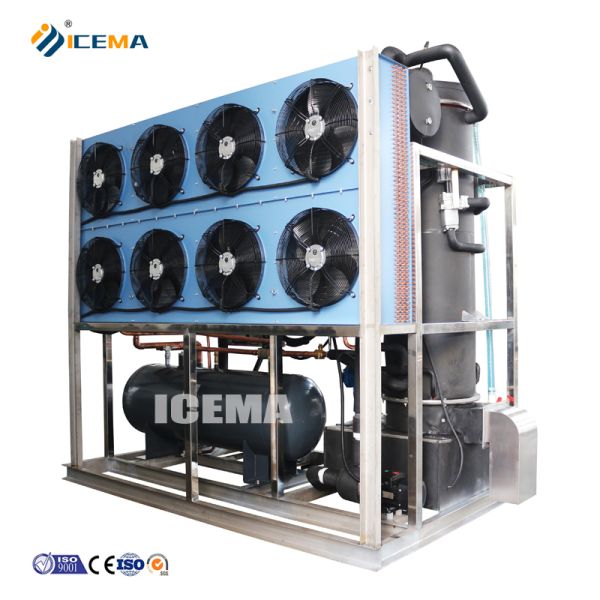 Quality 8T/24H Commercial Tube Ice Machine with PLC Controller Schneider Circuit Interrupter and R404 Refrigerant wholesale