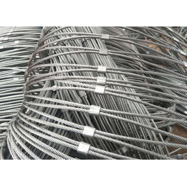 Flexibility Anti Corrosive Stainless Steel Rope Mesh For Amusement Rides And Zoo