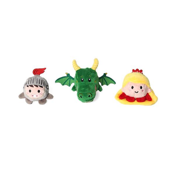 Interactive Soft Durable Dog Toys Plush TPR Fairy Tale Warrior Dragon Shape 2.48