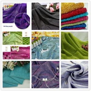 Bright Pink Shiny Stretch Sequin Knit Fabric 40gsm Lurex Metallic Fabric