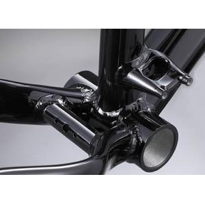 Aluminum Alloy Fat Tire Bicycle Frame , Black Snow Bike Frame Custom Size