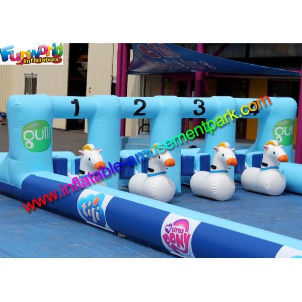 Pony Hopper Inflatable Sports Games Inflatable Race Horse , Inflatable Derby Horse