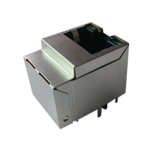 Quality 1000Base-T Vertical Modular Jack, HFJV1-1G01-L12RL Gigabyte Magnetic rj45 wholesale