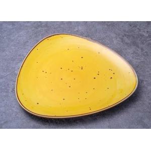 10.5 Inch High Temperature Resistance Triangle Ceramic Dinner Plate