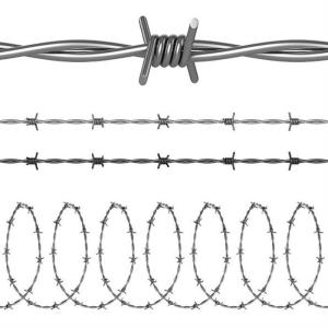 Hot Dipped Galvanized Prison Razor Wire Fence 500m Per Roll non rusting