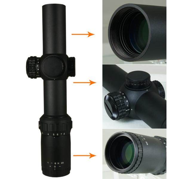 1-8x26 First Focal Plane Tactical Riflescopes