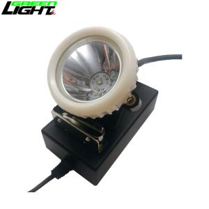 IP67 LED Miner Cap Lamp , 10000 Lux 3.7V Corded Underground Mining Lamp