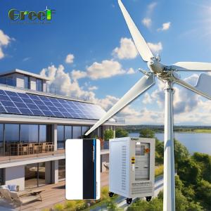 China 24 Hours Lithium Ion Off Grid Solar System Monocrystalline Silicon Panels MPPT/PWM Controller 48VDC on sale