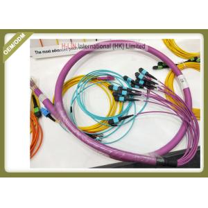 MPO Optical Patch Cord 144core Violet Color For Industrial Robots Intelligent