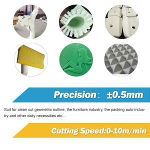 Upgrade Production CNC Oscillating Knife Sponge Foam Cutter For Precision