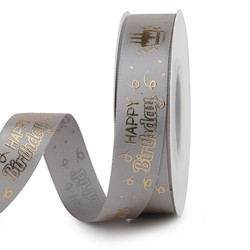 3 inch Solid Color taps printed letter for birthday party Polyester Material