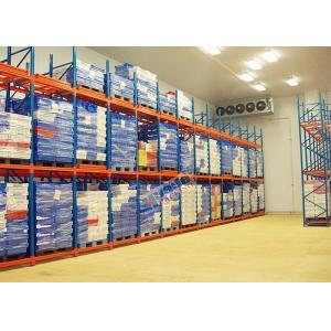 Metal Push Back Rack Industrial Storage Shelves Racks ISO R - Mark Certificated