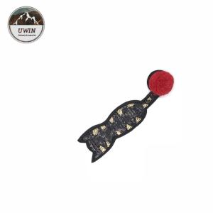 Small Cute Cat Custom Chenille Patches Eco Friendly Black Color With Various