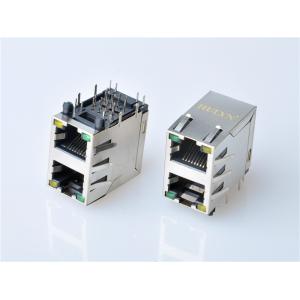 HULYN RJ45Jack, Shielded RJ45 Modular Jack Connector,with LEDs, 2x1 Ports,RJ45