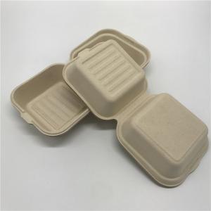 Wheat Straw Takeaway Food Container Burger Box Biodegradable Disposable