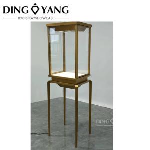 Custom Transparent Tempered Glass Jewellery Display Cabinet Beautiful Firm