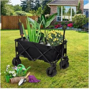 Convenient Camping Trolley Foldable Beach Wagon Carts