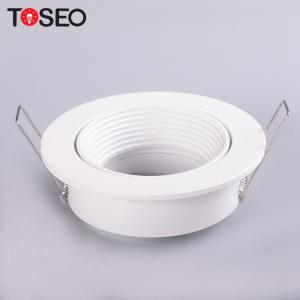 White Adjustable Aluminium Ceiling Downlight Fixture 92mm Dia IP20