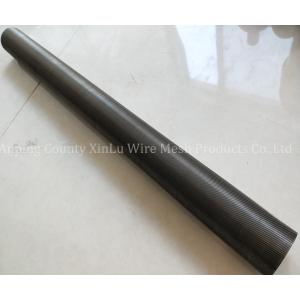 Round 316L Stainless Steel Filter Element 30mm Slot Wedge Wire Pipe Non Magnetic