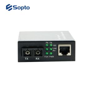Single Mode Fiber Media Converter RJ45 SC Connector