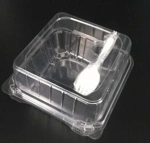 Cheap Transparent 145x138x84mm Disposable Plastic Meal Tray for sale