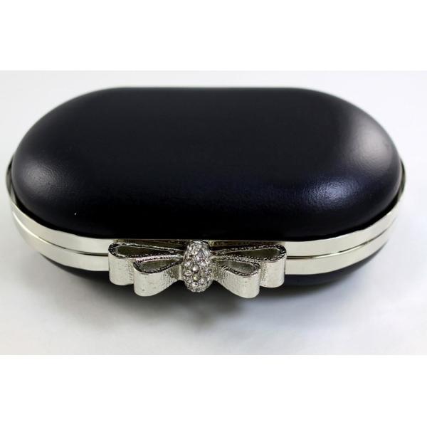Metal Bow Lock Box Clutch Frames Egg Shape Iron Wallet Frame