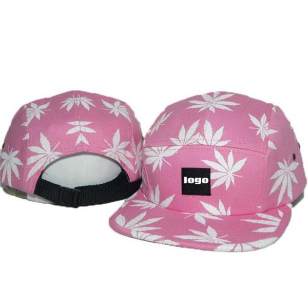 60cm Adjustable Short Brim Baseball Cap Custom Pattern