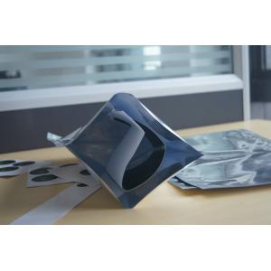 China Flat Bottom Matte Finish Aluminium Foil Pouch Packaging for Coffee , Silver Tin Tie on sale