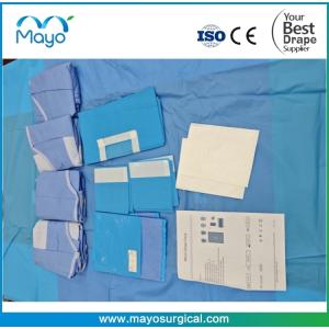 Cheap Complex Material PP+PE Surgical Minor Drape Pack with Gown for sale