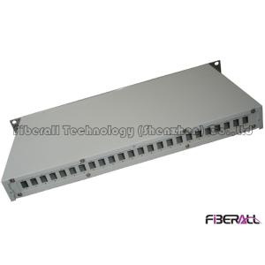 SC Rack Mounted Fiber Optic Patch Panel With Spray paint Distribution From Back