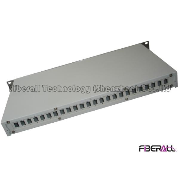 SC Rack Mounted Fiber Optic Patch Panel With Spray paint Distribution From Back