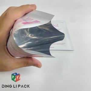 Custom Printed Logo Design open top heat foil aluminum heat seal 3 sides sealing