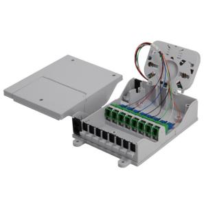 8 Ports SC Fiber Optic Distribution Box Go Through Design In FTTH GPON CATV