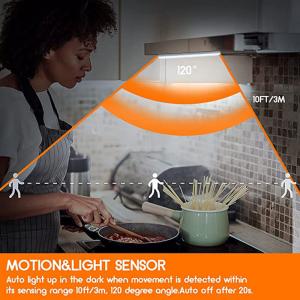 3 Color Modes Motion Sensor Night Light Magnetic Attachable To Stairs Closets