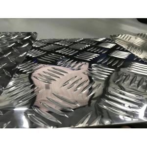 China 6mm 1220X2440mm Aluminum Checkered Plate 5052 H32 5bar Diamond Embossed Aluminum Sheet on sale