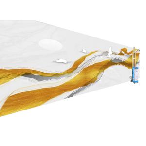 720×720dpi Mural Printing Machine Vertical Operated For Brick Wall