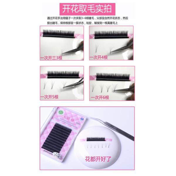 Black Soft Eyelash Extensions Camellia Lash Extensions 0.05 Mutiple Length