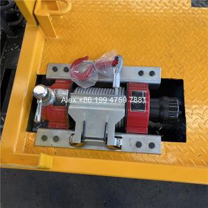 Steel 4 Ton Roll Back Flatbed Wrecker Platform Length 5.6m High Strength